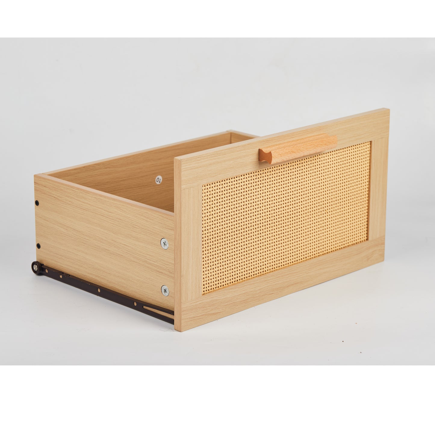 Rattan Dresser, Rattan Chest of Drawers, Closet Storage Oak Drawer Chest for Bedroom, 2 to 6 Rattan Drawers, Rattan Dresser for Bedroom