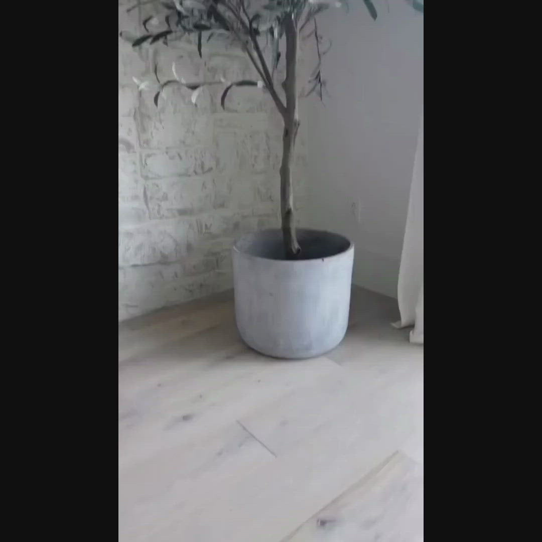 5 Feet Artificial Olive Tree Plant, Olive Trees Artificial Indoor, Large Faux Olive Branches and Fruits, Potted Olive Tree, Fake Olive Tree