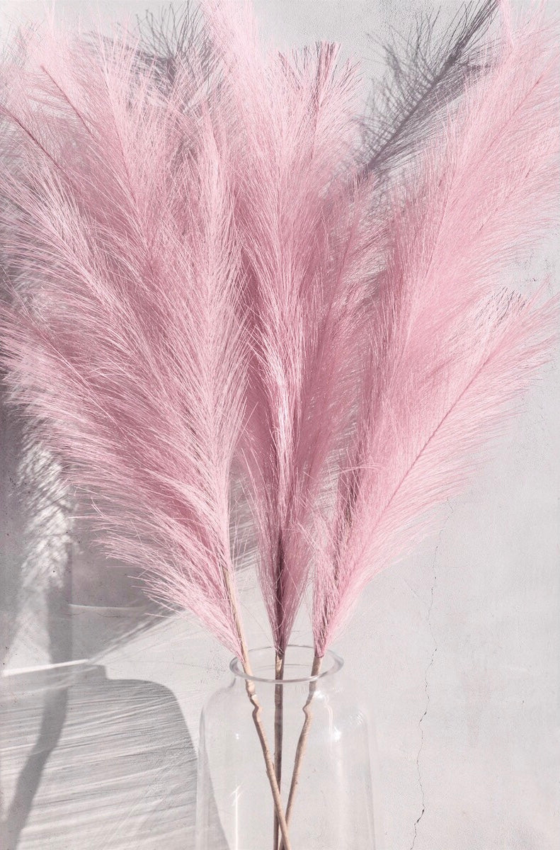 Faux Pampas Grass (Pink Blush) – Mantis Hut