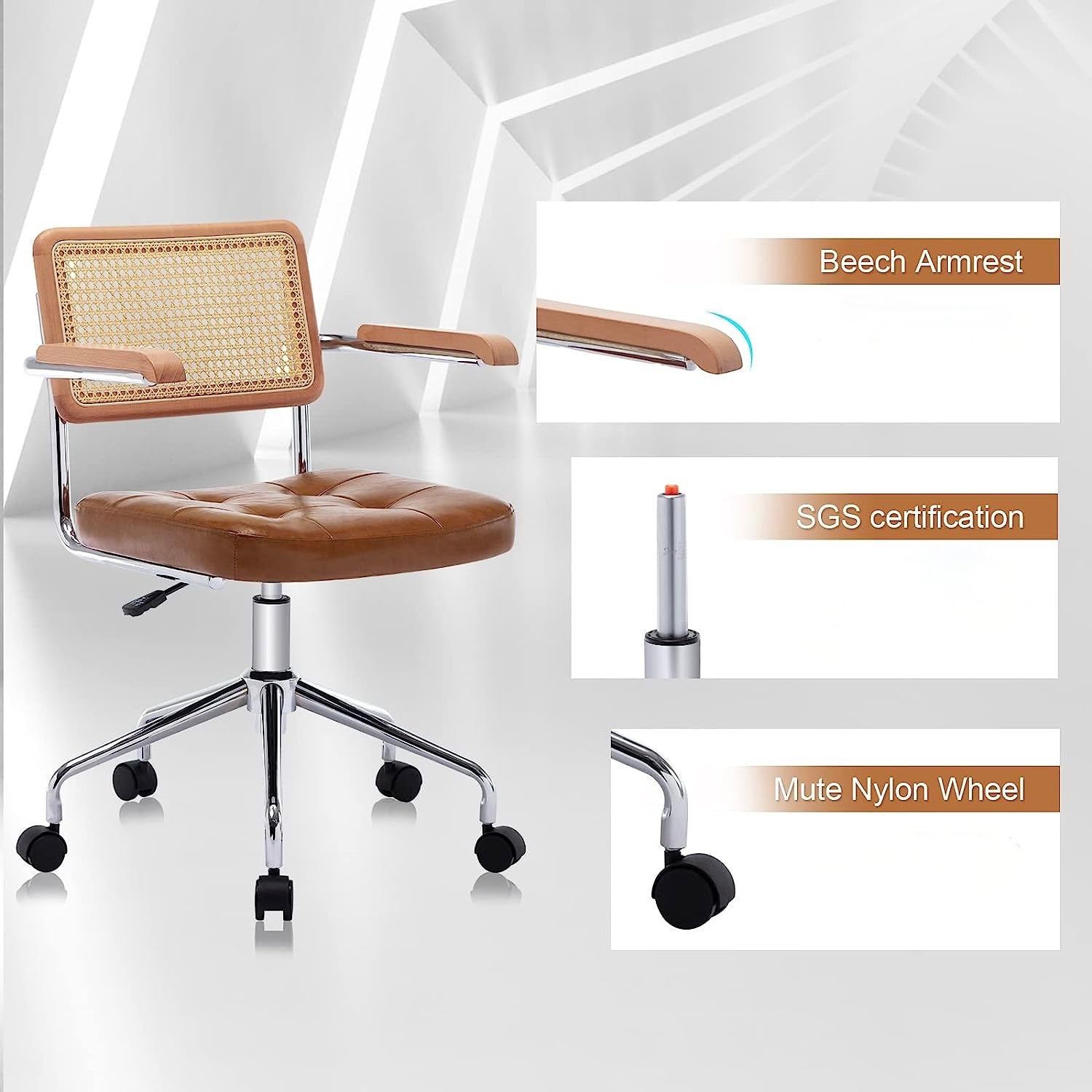 Rattan discount chair office