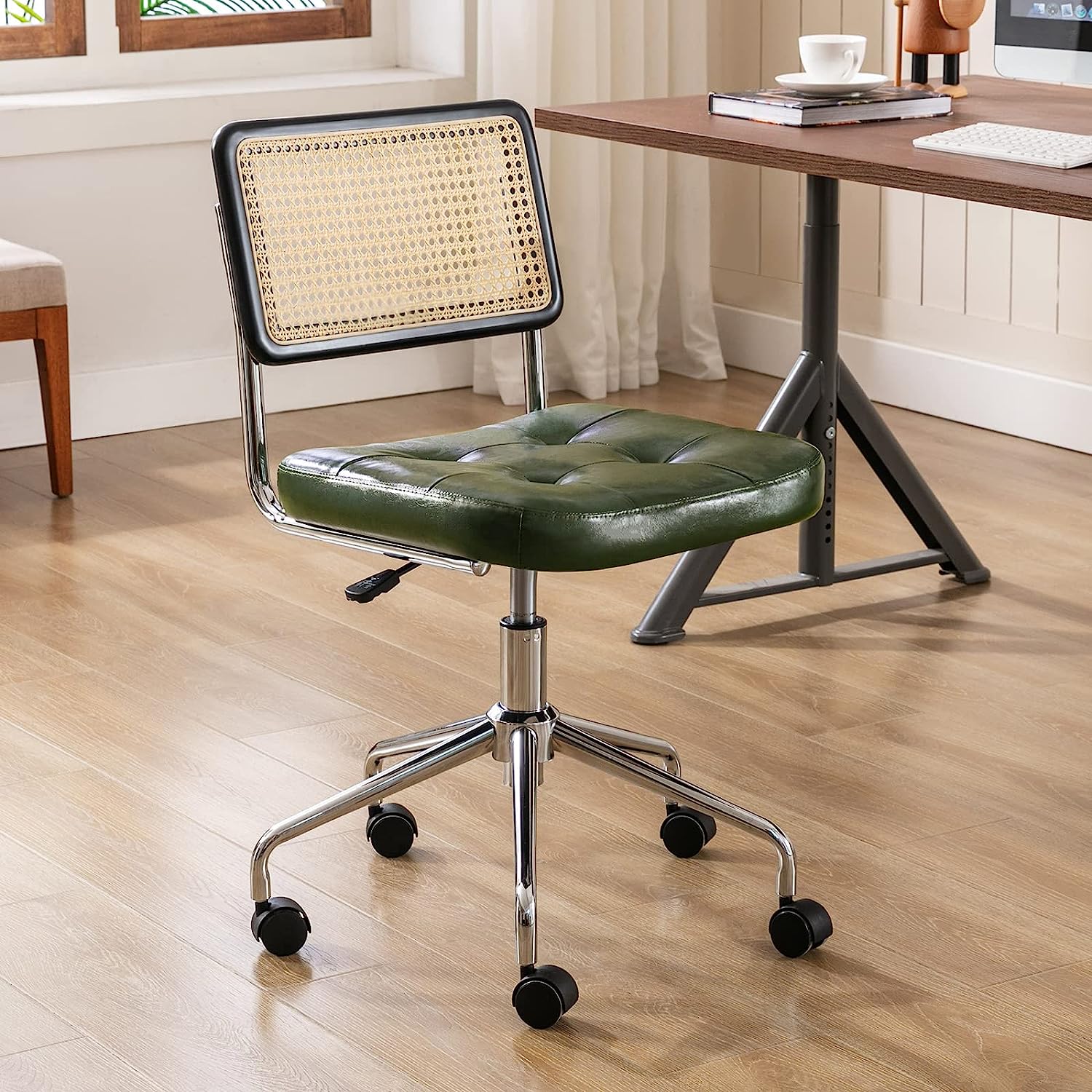 Rattan desk online chair