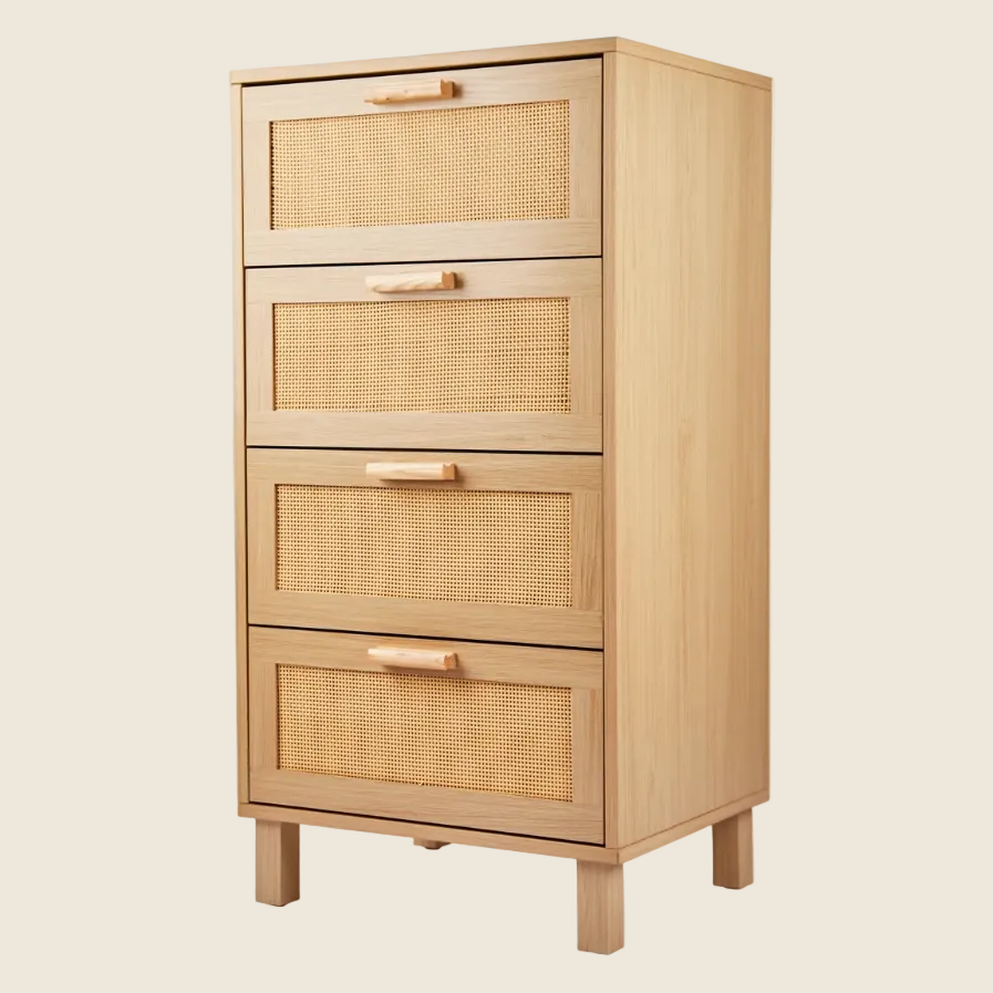 Rattan 4 Drawer Dresser Rattan 4 Drawer Dresser