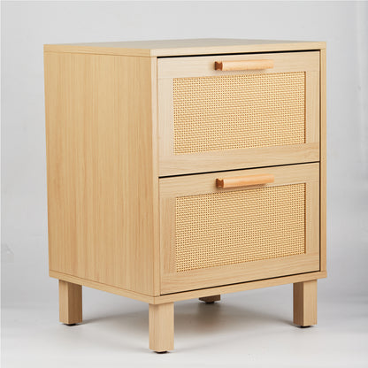 Rattan Dresser, Rattan Chest of Drawers, Closet Storage Oak Drawer Chest for Bedroom, 2 to 6 Rattan Drawers, Rattan Dresser for Bedroom