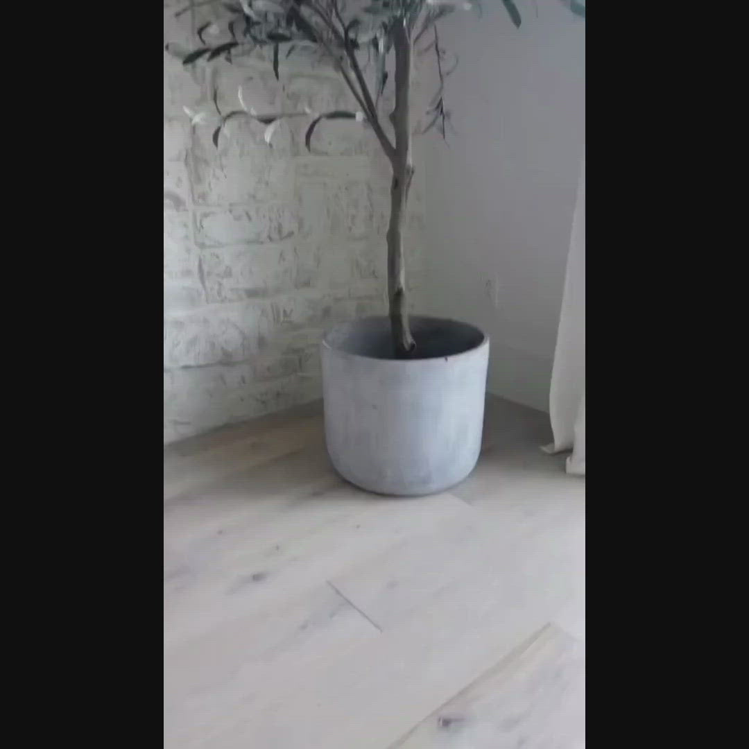 Potted Faux Olive Trees