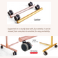 SD Gold Clothing Rack, Rolling Clothes Rack, Boutique Clothing Rack, Clothes Rack Heavy Duty with Wheels (Gold)
