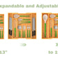 Bamboo Kitchen Drawer Organizer, Large Silverware Tray, Expandable Wooden Cutlery Holder, Adjustable Utensil Organizer (7-9 Slot）